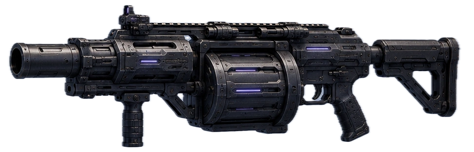 Heavy Machine Guns Blueprint Render